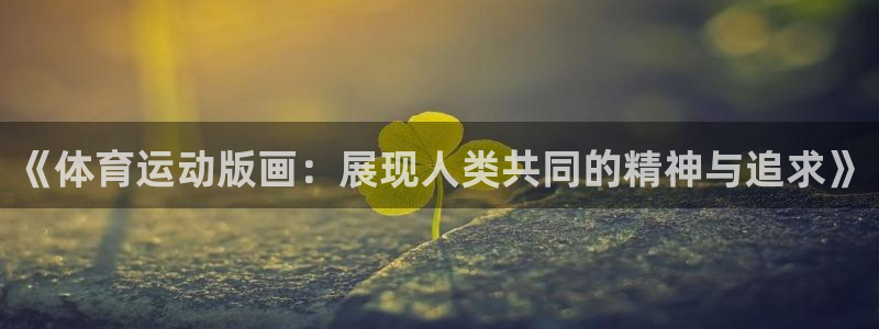 凯发官方正版app娱乐40996：《体育运动版画：展